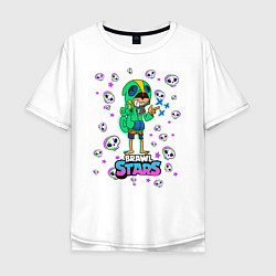 Мужская футболка оверсайз Brawl STARS Леон