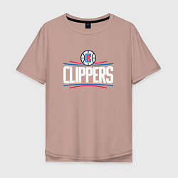 Мужская футболка оверсайз Los Angeles Clippers