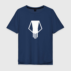 Футболка оверсайз мужская Bakugo t-shirt, цвет: тёмно-синий
