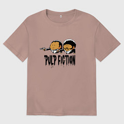 Футболка оверсайз мужская Pulp fiction, цвет: пыльно-розовый