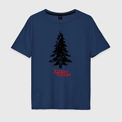 Мужская футболка оверсайз Xmas Tree