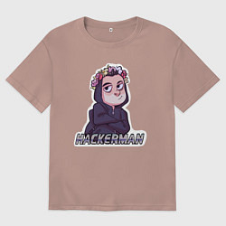 Футболка оверсайз мужская Mr Robot, цвет: пыльно-розовый