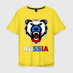 Мужская футболка оверсайз Русский медведь