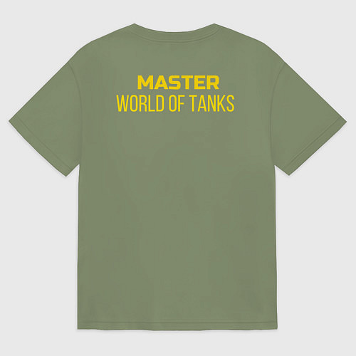 Мужская футболка оверсайз Танкист Мастер / Авокадо – фото 2