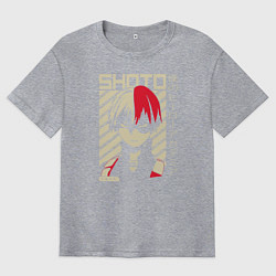 Футболка оверсайз мужская Моя геройская академия, цвет: меланж