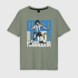 Мужская футболка оверсайз 10 Diego Maradona