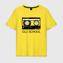 Футболка оверсайз мужская OLD SCHOOL, цвет: желтый