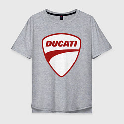 Мужская футболка оверсайз Ducati Logo Дукати Лого Z