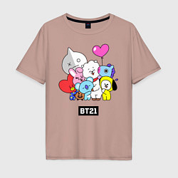 Мужская футболка оверсайз BT21