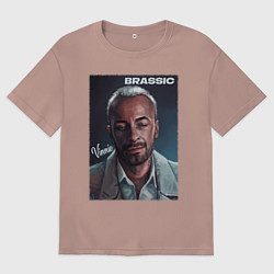 Футболка оверсайз мужская Голяк Brassic Винни, цвет: пыльно-розовый