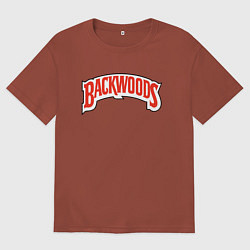 Футболка оверсайз мужская BACKWOODS, цвет: кирпичный