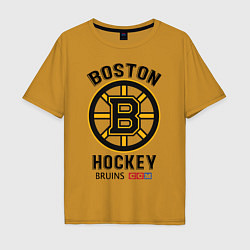 Футболка оверсайз мужская BOSTON BRUINS NHL, цвет: горчичный