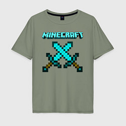 Мужская футболка оверсайз Minecraft