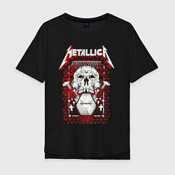 Мужская футболка оверсайз Metallica art 01