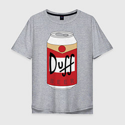 Мужская футболка оверсайз Duff Beer