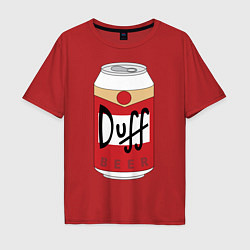 Мужская футболка оверсайз Duff Beer