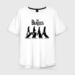 Футболка оверсайз мужская The Beatles, цвет: белый