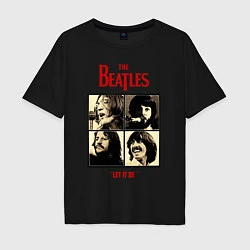 Мужская футболка оверсайз The Beatles LET IT BE