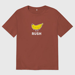 Футболка оверсайз мужская RUSH BANANA, цвет: кирпичный