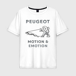 Мужская футболка оверсайз Пежо Ягуар Emotion