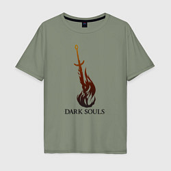 Мужская футболка оверсайз Dark Souls - Bonfire