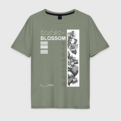 Футболка оверсайз мужская BLOSSOM, цвет: авокадо