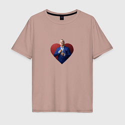 Мужская футболка оверсайз Сердце Меладзе