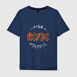 Мужская футболка оверсайз AC DC HIGH VOLTAGE