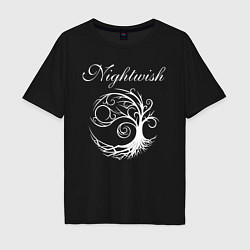 Футболка оверсайз мужская NIGHTWISH, цвет: черный