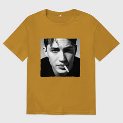 Футболка оверсайз мужская ТОМ ХАРДИ, цвет: горчичный