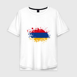 Мужская футболка оверсайз Флаг Армении