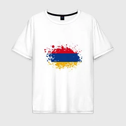 Мужская футболка оверсайз Флаг Армении