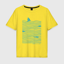 Мужская футболка оверсайз Море