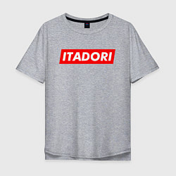 Футболка оверсайз мужская JUJUTSU KAISEN МАГИЧЕСКАЯ БИТВА, цвет: меланж