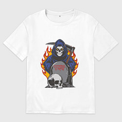 Футболка оверсайз мужская Cannibal Corpse Труп Каннибала Z, цвет: белый