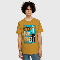 Футболка оверсайз мужская Radiohead Art 02, цвет: горчичный — фото 2