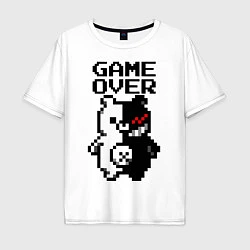 Мужская футболка оверсайз MONOKUMA GAME OVER