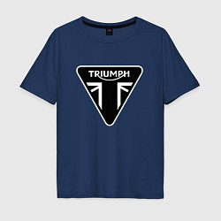 Мужская футболка оверсайз Triumph Мото Лого Z