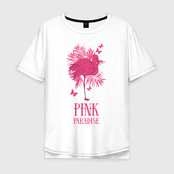 Мужская футболка оверсайз Pink paradise