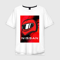 Мужская футболка оверсайз Nissan - Paint