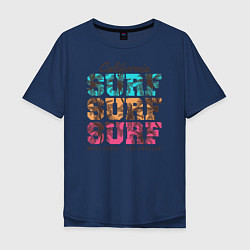 Футболка оверсайз мужская Surf, цвет: тёмно-синий