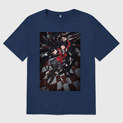 Футболка оверсайз мужская Kakegurui Yumeko Jabami art, цвет: тёмно-синий