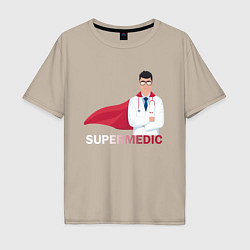 Мужская футболка оверсайз Супер врач Super Doc Z