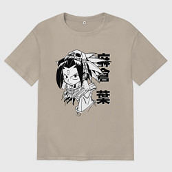 Футболка оверсайз мужская Asakura Shaman, цвет: миндальный