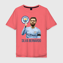 Мужская футболка оверсайз Silva Bernardo Манчестер Сити