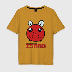 Футболка оверсайз мужская The binding of isaac Monsters, цвет: горчичный
