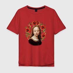 Мужская футболка оверсайз Renaissance Maiden