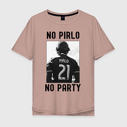 Мужская футболка оверсайз No Pirlo no party