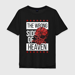 Мужская футболка оверсайз The wrong side of hell