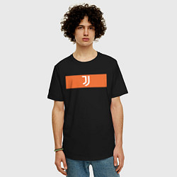 Футболка оверсайз мужская Juventus Tee Cut & Sew 2021, цвет: черный — фото 2